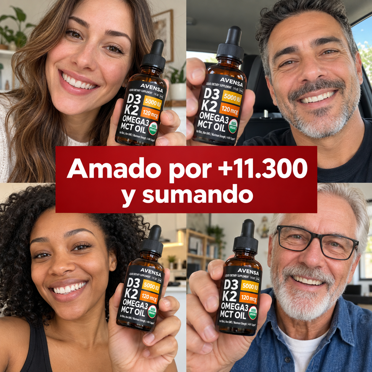 D3K2 Omega+ Drops™ Vitamina D3 + K2 + Omega 3 + MCT Oil